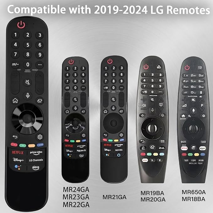 for LG Smart TV Remote,Magic Control with Voice and Pointer Function,AN-MR24GA/MR23GA/MR22GA/MR21GA/MR20GA/MR19GA Replacement for 2019-2024 LG WebOS,OLED,QNED,NANOCell,4K,8K etc.AKB76039902
