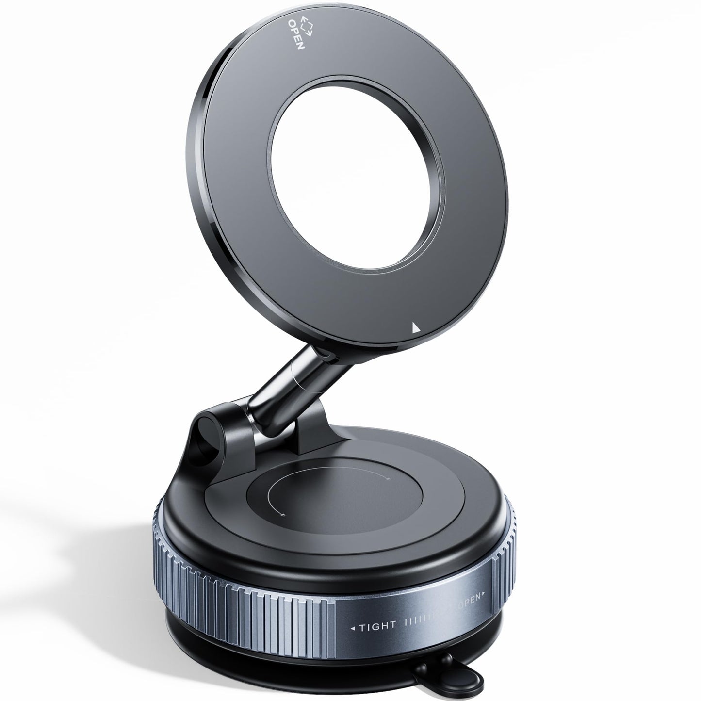 Magnetic Car Phone Holder — 360° Vacuum Mount, 96lb Grip - Image 1