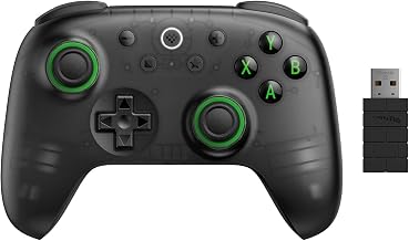8Bitdo Ultimate 2C Wireless Controller for Windows PC and Android, with 1000 Hz Polling Rate, Hall Effect Joysticks and Triggers, and Remappable L4/R4 Bumpers (Transparent Black) - Image 1