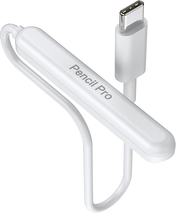 Magnetic Wireless Charger with Cable Compatible for Apple Pencil Pro Only, Convenient Charging Stand with LED Charging Indicator for Pencil Pro Latest Model