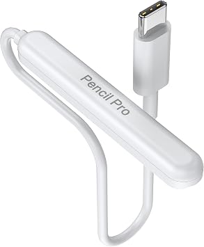 Magnetic Wireless Charger with Cable Compatible for Apple Pencil Pro Only, Convenient Charging Stand with LED Charging Indicator for Pencil Pro Latest Model