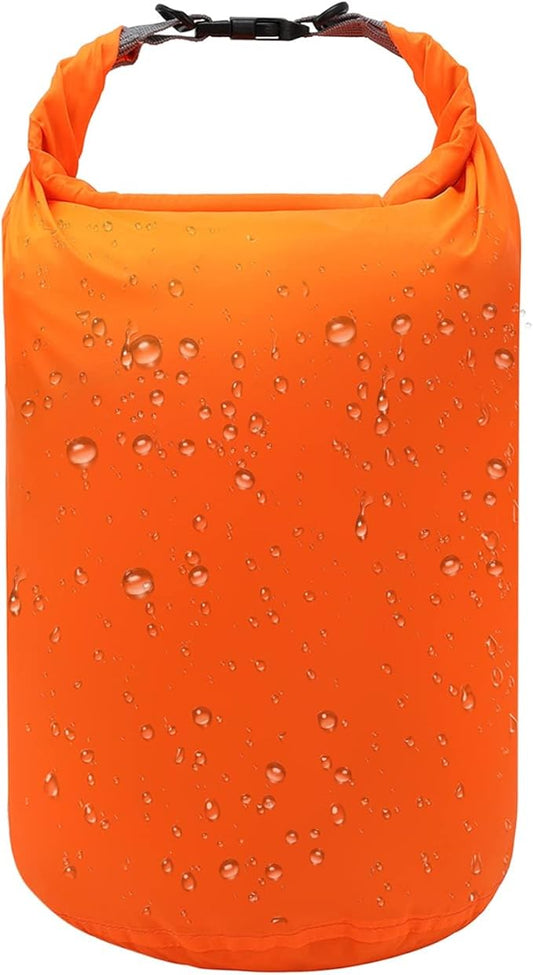 R2Depot Waterproof Dry Bag, 5L/10L/20L/40L/70L Dry Storage Bag for Kayaking, Gym, Hiking, Swimming (Orange, 40L)