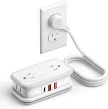 NTONPOWER 20W Travel Power Strip, Travel Essentials Cruise Approved Power Strip Non Surge Protector 4 Outlets 3 USB(1 USB-C) with 4FT Wrapped Extension Cord Flat Plug, Cruise Essentials 2026 - Image 1
