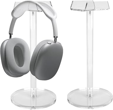 Acrylic Desktop Headphone Holder, Countertop Accessories Stand,Universal for All Music Gaming Headsets 1 Pack(DP015)