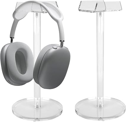 Acrylic Desktop Headphone Holder, Countertop Accessories Stand,Universal for All Music Gaming Headsets 1 Pack(DP015)