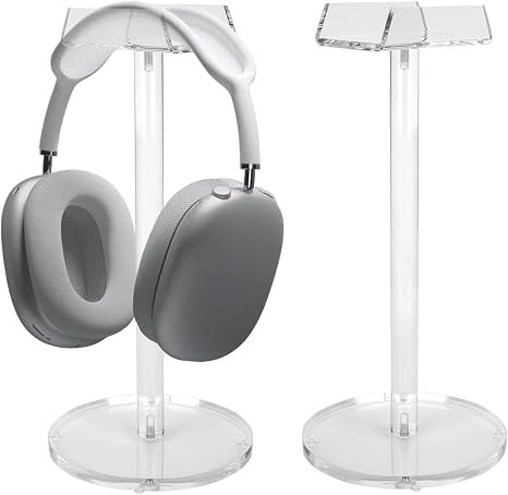Acrylic Desktop Headphone Holder, Countertop Accessories Stand,Universal for All Music Gaming Headsets 1 Pack(DP015)