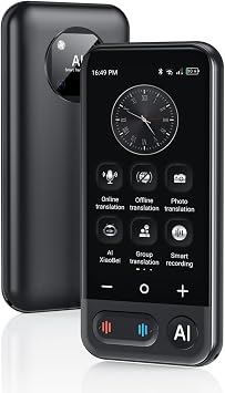 AI Language Translator Device, Two Way Real time Translator Device 2026 Upgraded ChatGPT, 150 Languages Voice Translator Support Online/Offline/Group/AI/Phone Translation for Travel Business