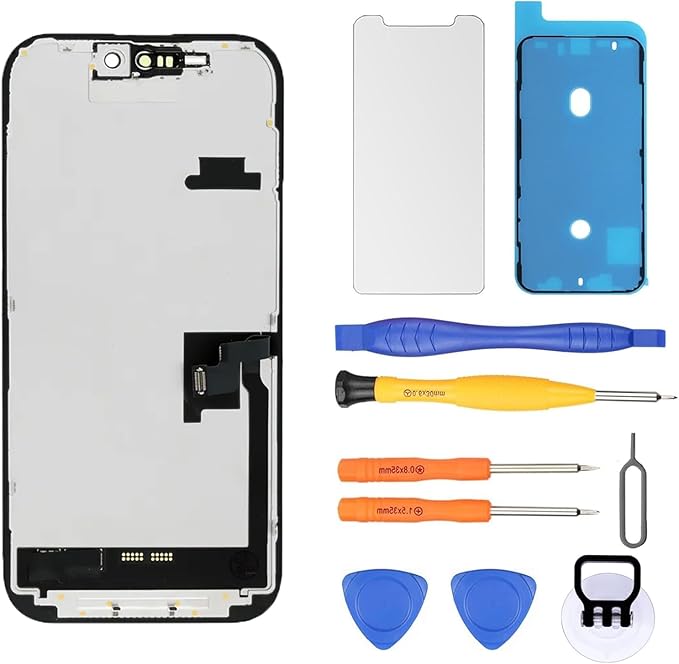 Replacement Screen for iPhone 16 Pro Max LCD FHD COF Retina Display Digitizer with Total Repair Tool Kits, Screen Protector, Waterproof Tape