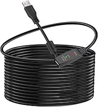 30FT Active USB Extension Cable 2.0 Male to Female with A Extension chipset Signal Booster - Active Extension/Repeate - Image 1