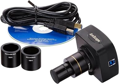 AmScope MU1003 10MP USB3.0 Real-Time Live Video Microscope Digital Camera