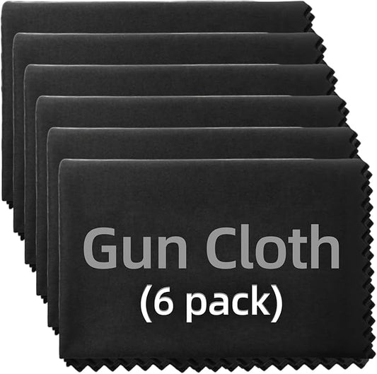 6/12 Pack Microfiber Gun Cleaning Cloth, 12"x12" Lint Free Gun Cleaning Rags