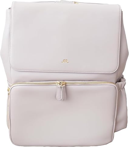 Ruby Camera Backpack – Sleek, Durable Vegan Leather Bag with Gear Dividers, Laptop Compartment, and Side Access for Cameras & Gear, Gray