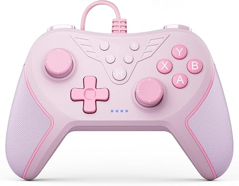 RivalPlay Wired Controller for PC Compatible with Win(11/10/8/7) Pink