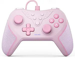 RivalPlay Wired Controller for PC Compatible with Win(11/10/8/7) Pink