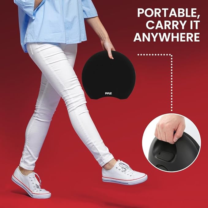 Pyle 280W Portable Bluetooth Speaker – Dual 3" Wireless Speakers with IPX5 Waterproof, Built-in Battery, USB, MP3, AUX, TWS Pairing, LED Display, Remote, Echo Control & Wireless Microphone