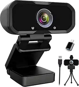 USB-C 1080P Webcam Compatible with Switch 2/ PC - Streaming Camera for Zoom/Teams/Skype, Plug&Play PC/Mac/Laptop