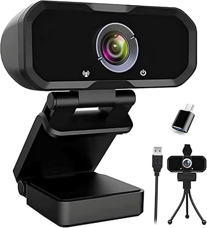 USB-C 1080P Webcam Compatible with Switch 2/ PC - Streaming Camera for Zoom/Teams/Skype, Plug&Play PC/Mac/Laptop