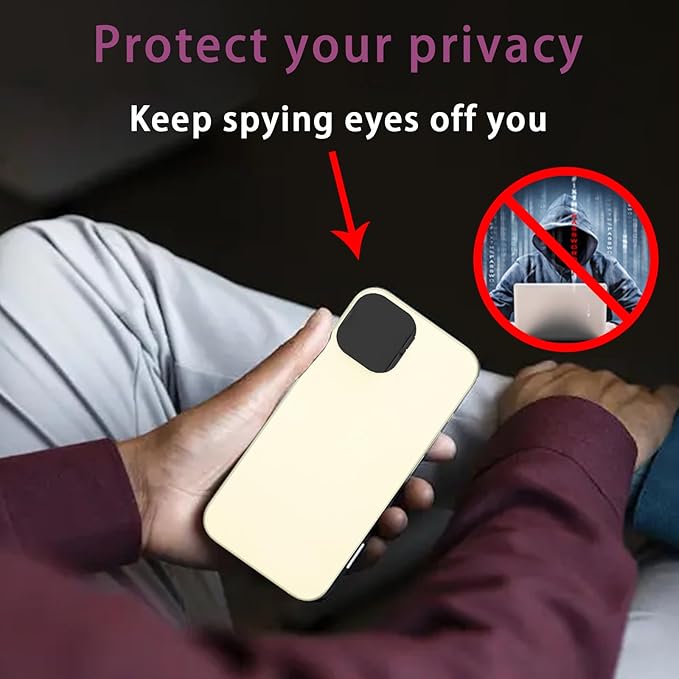 Camera Lens Cover Compatible for iPhone 15 / Phone 15 Plus,Camera Lens Protector to Protect Privacy and Security,Strong Adhesive -2 Pack