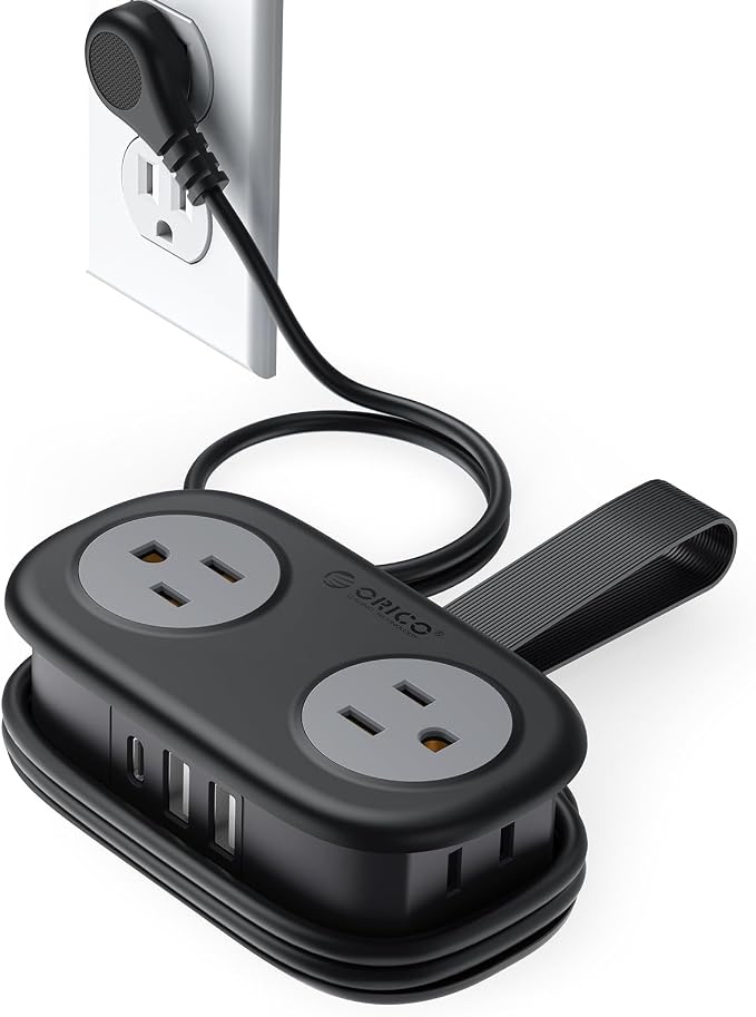 ORICO Cruise Approved Travel Power Strip, 4FT Wrap-Around Extension Cord