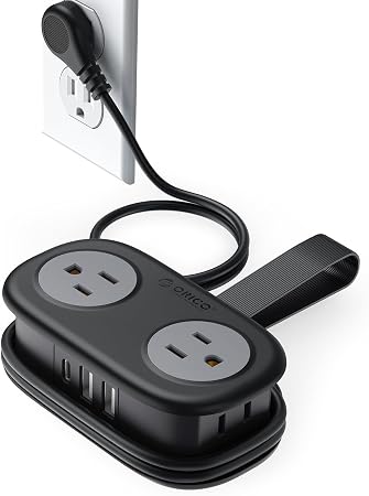 ORICO Cruise Approved Travel Power Strip, 4FT Wrap-Around Extension Cord