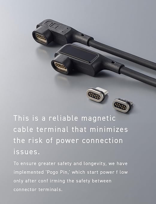 CIO Magnetic Silicone Cable, 100 W, USB, Type-C Magnet, Removal, Waterproof Standard, IPX5 Compatible, iPhone 15, Type C Cable (Black, 3.3 ft (1 m)