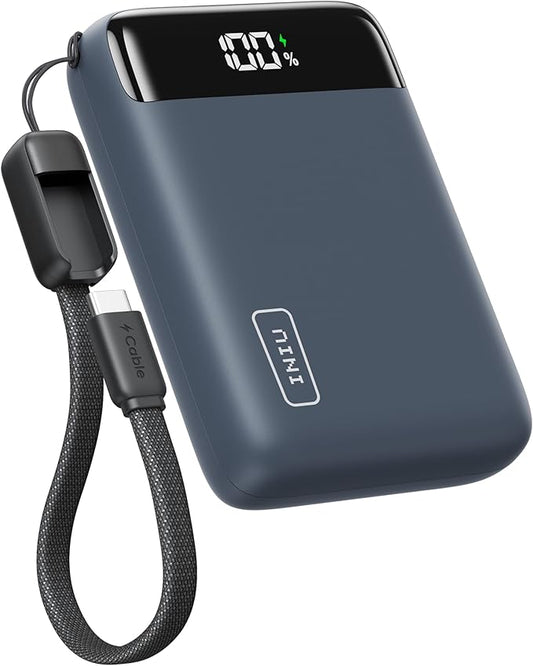 INIU Portable Charger, 20000mAh Small Power Bank, 22.5W Fast Charging Mini Battery Pack, Flight Cruise Ship Travel Family Essentials Phone Charger for College Students Travelers Teen Boys Girls, Blue