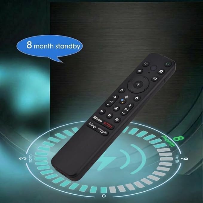 Voice Remote for Sony Smart TVs,Replacement Control for All 2018 to 2025 Sony Bravia Google 4K UHD LED LCD HD Smart TVs, with 4 Quick Link Buttons