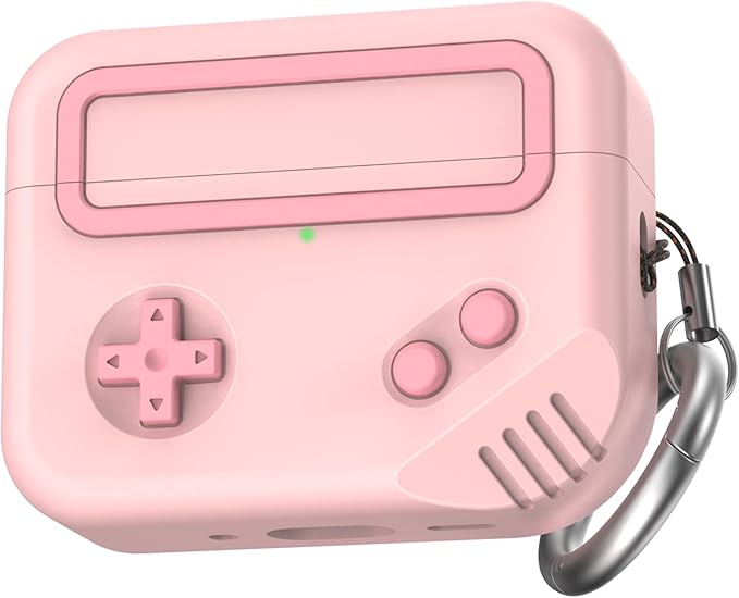for AirPods Pro 3 Case - 2025 Silicone Game Console Design Case for Apple AirPods Pro 3rd Generation, Cute Airpod Pro 3 Cover for Men/Women (Pink)