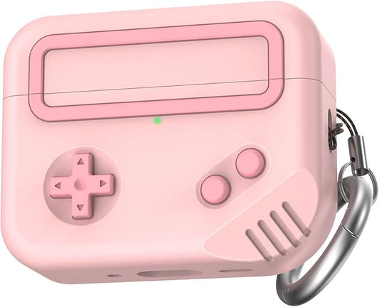 for AirPods Pro 3 Case - 2025 Silicone Game Console Design Case for Apple AirPods Pro 3rd Generation, Cute Airpod Pro 3 Cover for Men/Women (Pink)