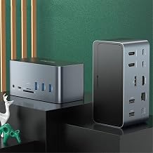 18 in 1 C to 4K DP RJ45 1000Mbps PD 100W USB3.0 for MacOS Windows Tablet Dock Station C419 - Image 1