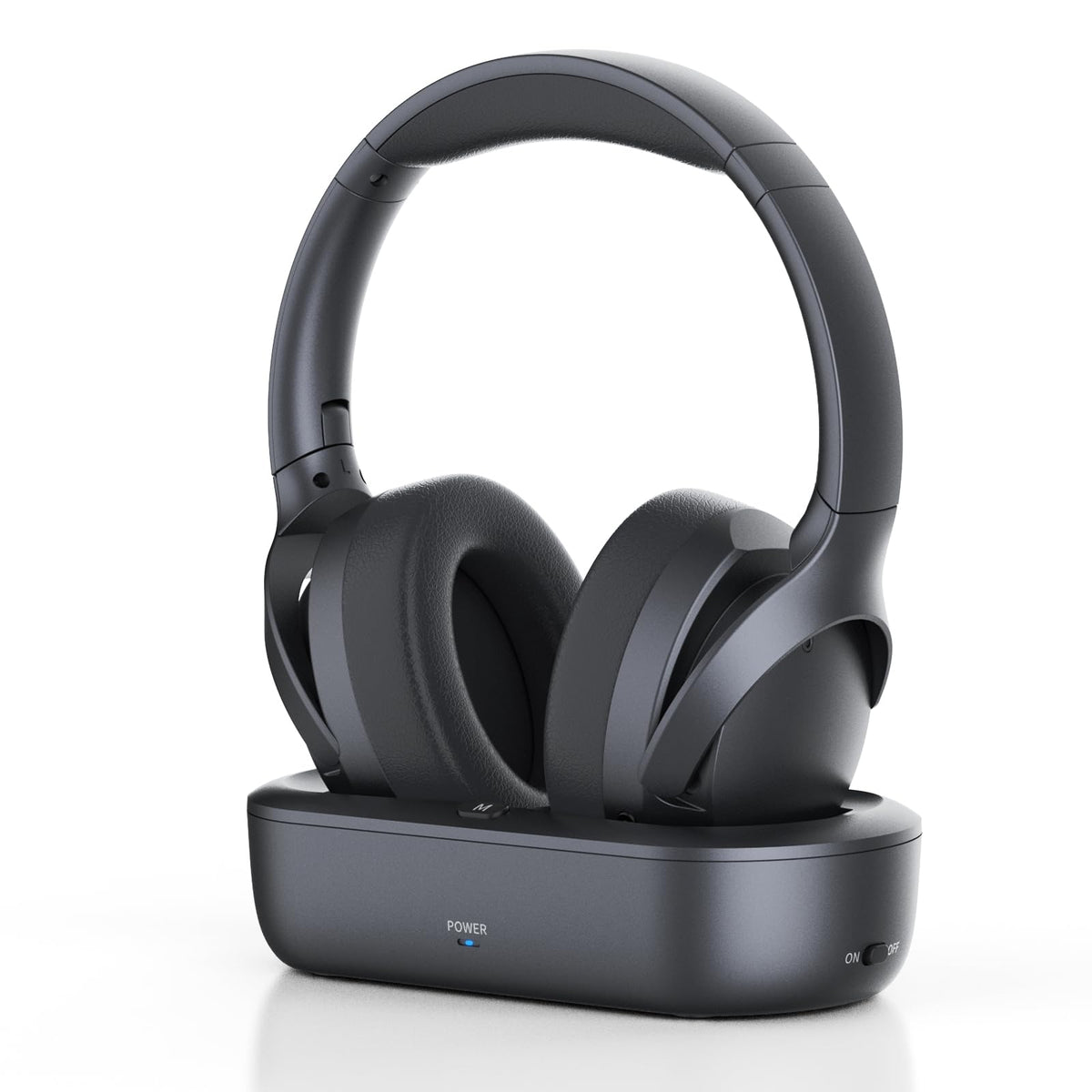 ANSTEN Wireless Headphones for TV Watching with Digital Optical RCA AUX 3.5 MM Transmitter Charging Dock