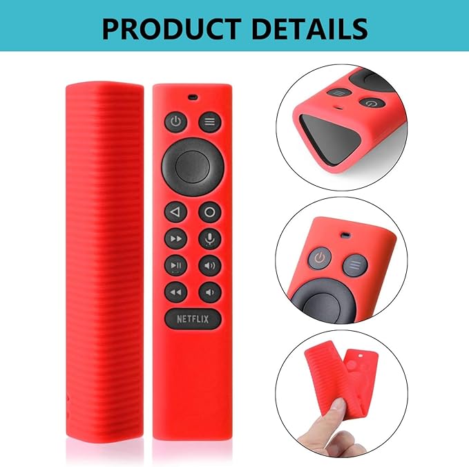 Silicone Protective Cover for NVIDIA Shield TV Pro/4K HDR Remote Controller Series, Light Weight Kids-Friendly Silicone Skin Anti-Slip/Shockproof with Hand Strap