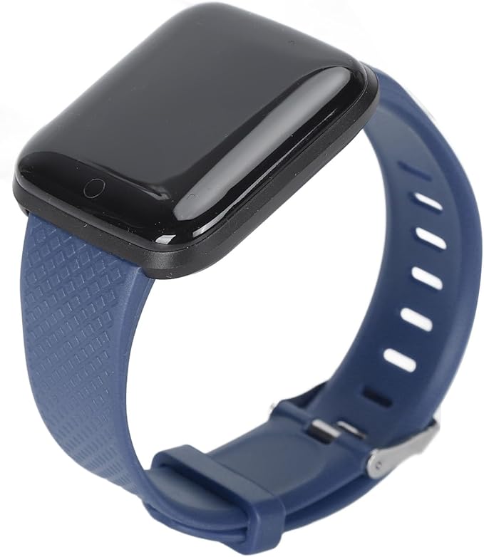 ASHATA Smart inch Fitness Tracker Watch, Sleep Tracker, Pedometer, IP68 Multiple Sports Modes, Smartwatch for Android for iOS (Blue)