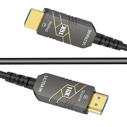 3m / 10ft 16K HDMI2.2 Fiber Optic Cable, 96Gbps Ultra High Speed, 4K240Hz 4K144Hz 8K120Hz 16K60Hz, HDCP 2.2&2.3, Dynamic HDR, eARC,DTS, Long Slim and Flexible for Projector/TV/PS5 - Image 4