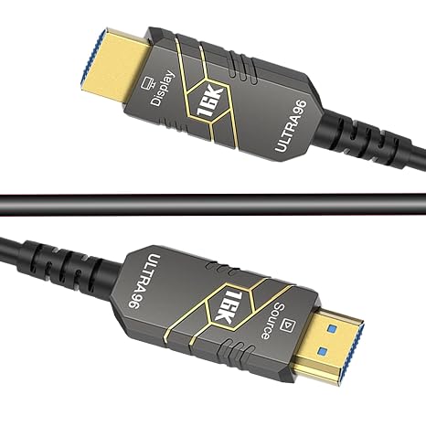 3m / 10ft 16K HDMI2.2 Fiber Optic Cable, 96Gbps Ultra High Speed, 4K240Hz 4K144Hz 8K120Hz 16K60Hz, HDCP 2.2&2.3, Dynamic HDR, eARC,DTS, Long Slim and Flexible for Projector/TV/PS5 - Image 5