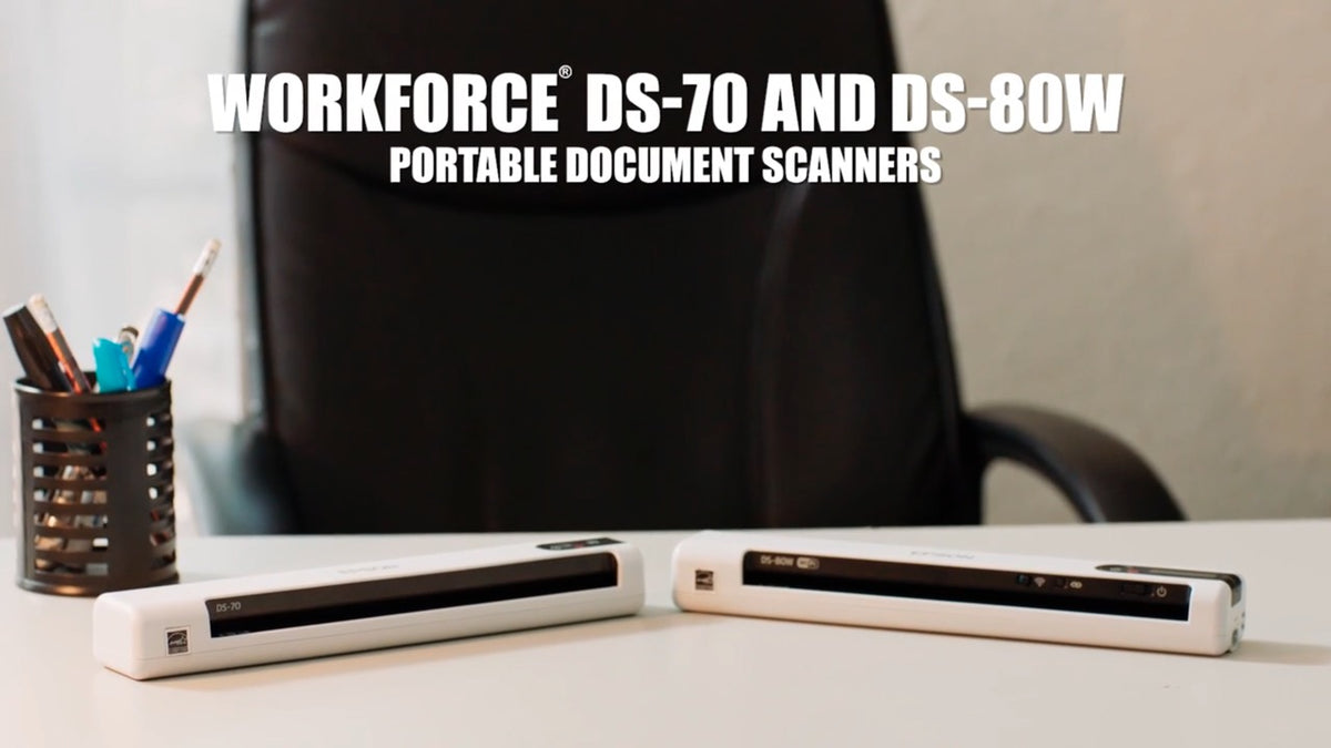Epson DS-80W Wireless Portable Document Scanner 4-Second Scan Speed