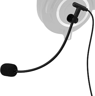 GEEKRIA Magnetic Detachable Boom Microphone, Convert Any Headphone into a Gaming Headset, Compatible with PC, PS4/5, Switch, Tablets - Plug and Play, Noise Cancelling, Black - Image 1