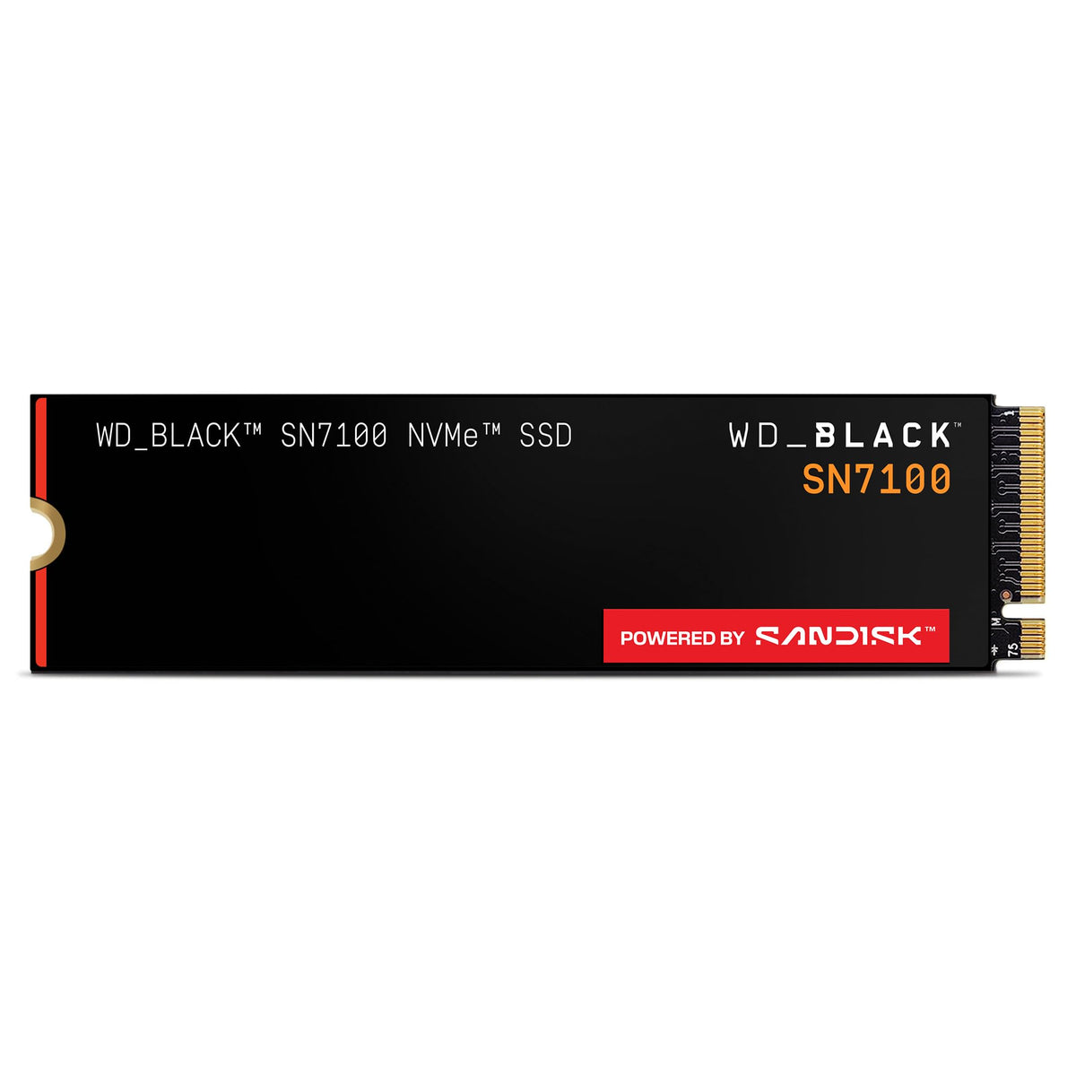 WD_Black SN7100 500GB NVMe SSD - Gen4 PCIe, M.2 2280, Up to 6,800 MB/s Read Speed, Next Gen TLC 3D NAND, for Laptops, Handheld Gaming Devices - WDS500G4X0E