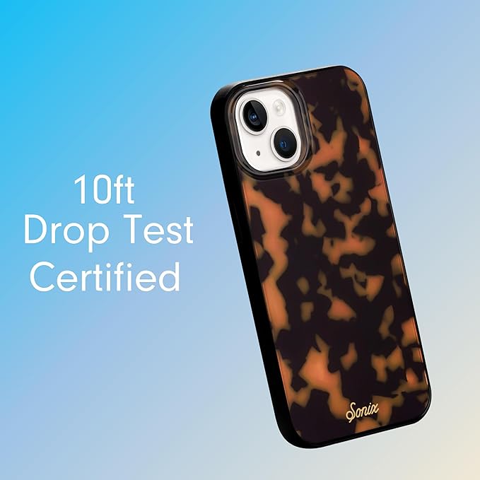 Sonix Case for iPhone 15, 14, 13 | Compatible with MagSafe | 10ft Drop Tested | Tortoise Shell | Brown Tort
