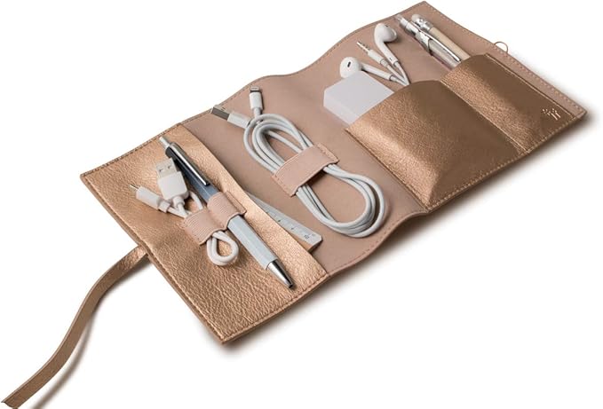 Bookaroo Travel Tech Tidy Copper