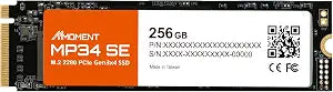 MMOMENT MP34 SE 256GB PCIe 3.0 NVMe M.2 2280 SSD, 2100MB/s Read