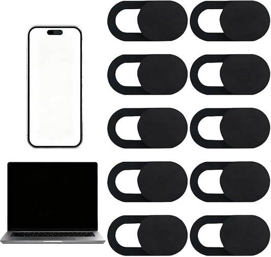 10Pcs Webcam Cover Slide, Thin Web Camera Covers, Laptop Camera Cover Slide, Computer Camera Cover, Camera Blocker for Macbook Pro/iMac/Laptop/PC/iPad Pro/iPhone, to Protect Privacy and Security