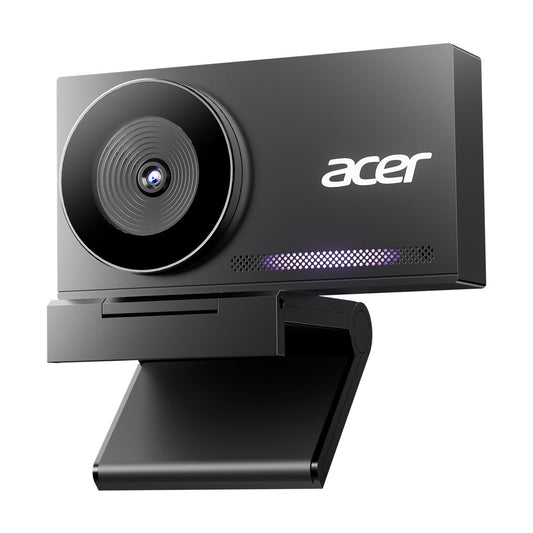 Acer 4K Webcam for PC/Mac with All-Metal Unibody Sculpted, Sony 1/2" Sensor, PDAF, 2 Noise Reduction Mics, Privacy Cover, Lightweight, Fast Cooling, Streaming Camera for Live Meeting Commerce Gaming