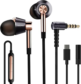 1MORE Triple Driver in-Ear Headphones Hi-Res Wired Earbuds with Mics