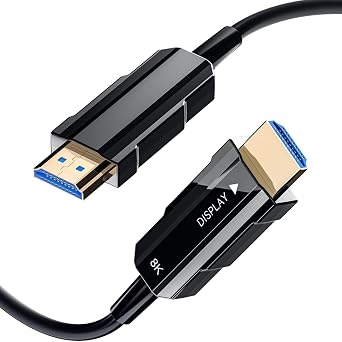 8K HDMI 2.1 Cable 25ft, Fiber Optic HDMI Cable, Ultra High Speed Thin HDMI Cord, 48Gbps, 8K@60Hz 4K@120Hz, Dynamic HDR, eARC, HDCP 2.2&2.3, 3D, for HDTV Monitor Game Laptop Xbox PS4/PS5 - Image 2
