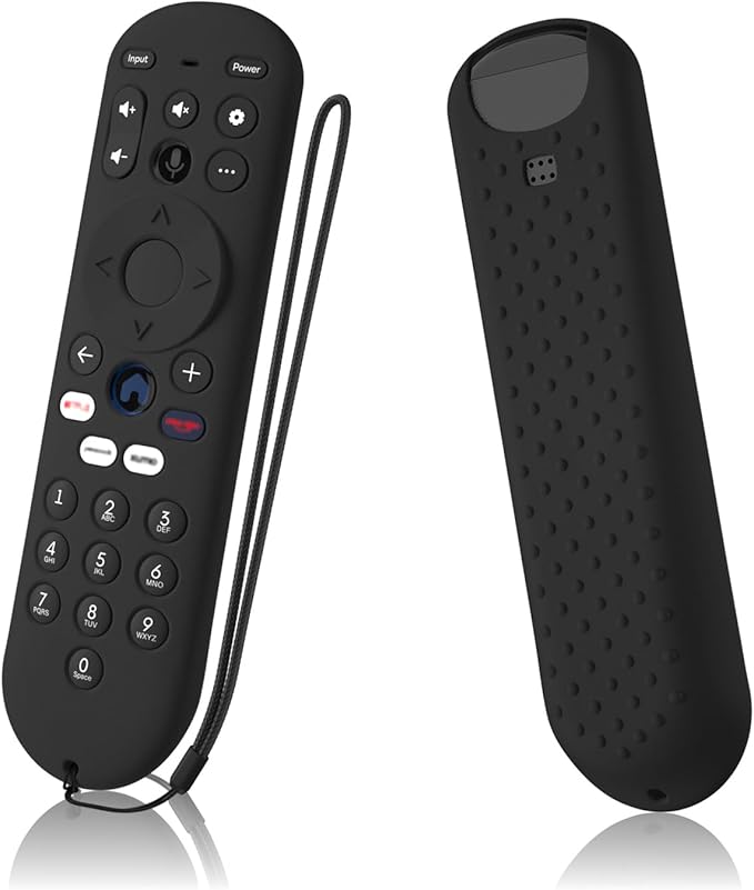 Remote Control Cover for Xumo Steam Box Remote Silicone Case Compatible with Pioneer Xumo TV Remote Shockproof Protective Silicone Sleeve (Black)