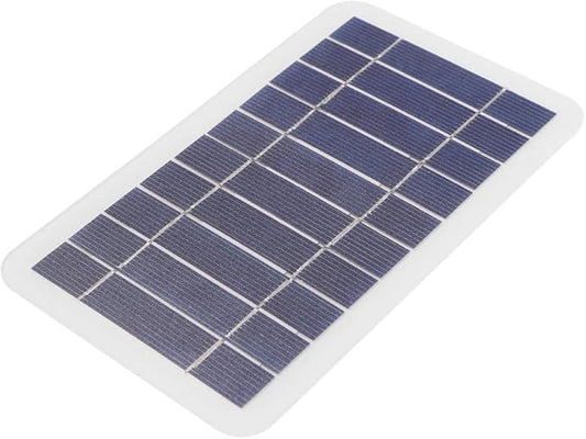 5V 400mA Solar Panel 2W Output USB Outdoor Portable Solar Charging Panel for mini Fans, Toy Cars, Small Drones, Surveillance Cameras, Lawn Lights, etc, (NOT Support Cell Phone Charging)
