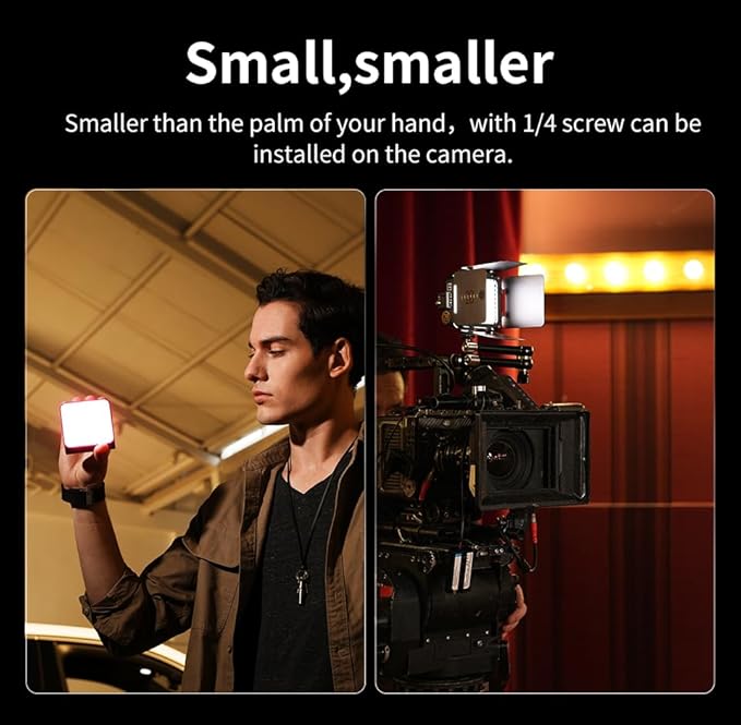 ZHIYUN FIVERAY M20C RGB Video Light [Official], 20W Portable Camera Light, HSI Mode, TLCI 96+, Temperature 2500K-10000K with 9 Light Effects, Support App Control and PD Fast Charge