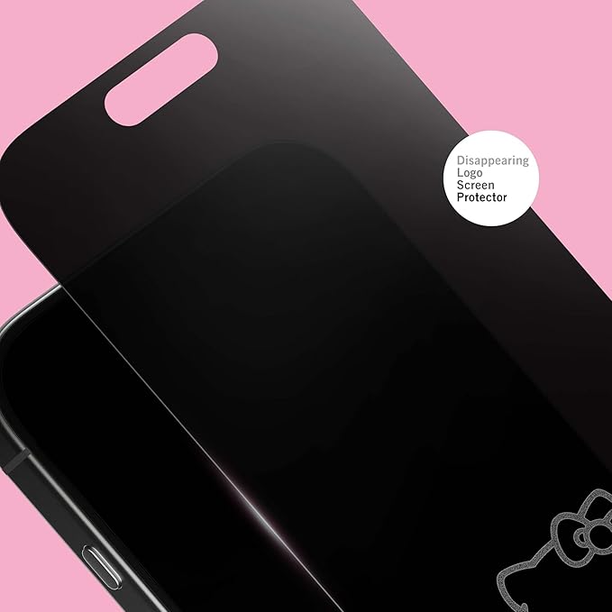 Hello Kitty Looking Privacy Screen Protector -for iPhone 14 Plus,13 Pro Max - with Disappearing Logo - Scratch-Resistant and Easy-to-Install Screen Protectors (Includes Installation Tray)