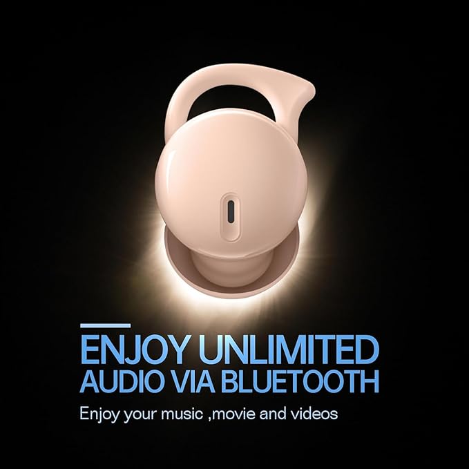 Invisible Sleep Headphones, Sleep Earbuds for Side Sleepers, Small Comfortable Noise Blocking Sleep Earphones,Bluetooth 5.3 Wireless Earbuds, in-Ear Ear Buds for Sleeping - Beige